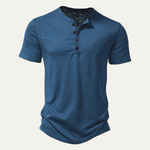 The Bathwick Men’s Breathable Henley Collar Summer T-Shirt – view 9