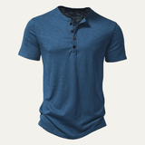 The Bathwick Men’s Breathable Henley Collar Summer T-Shirt – view 9