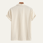 The Havencrest Men’s Jacquard Textured Casual Knitted Polo Shirt – view 2
