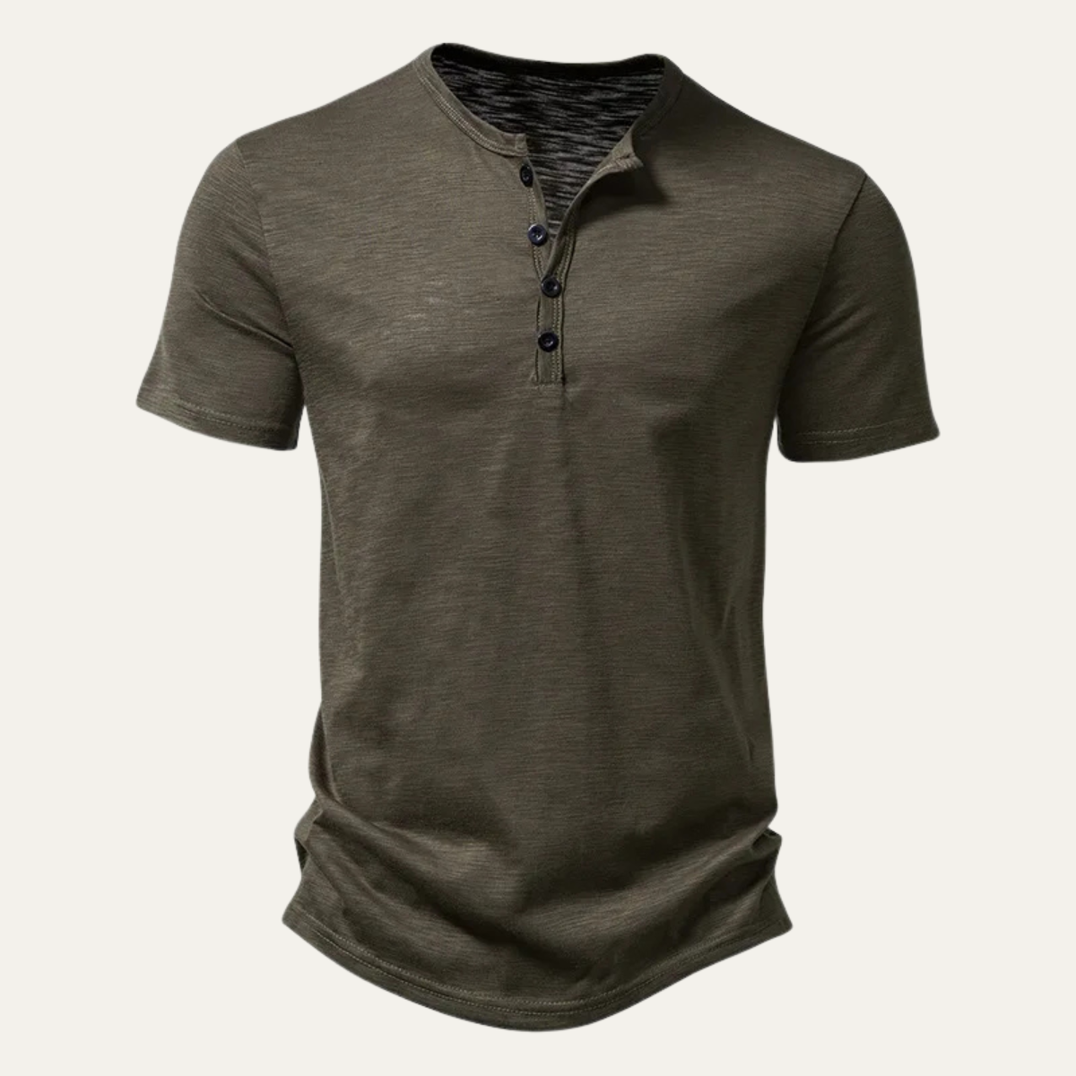 The Bathwick Men’s Breathable Henley Collar Summer T-Shirt – view 5