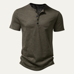 The Bathwick Men’s Breathable Henley Collar Summer T-Shirt – view 5
