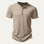 The Windsor Men’s Casual Henley Collar Summer T-Shirt