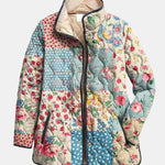 Breda patchwork floral quilted jacket for women | Ellie Dublin