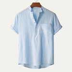 The Regent Men’s Summer Henley Shirt – view 7