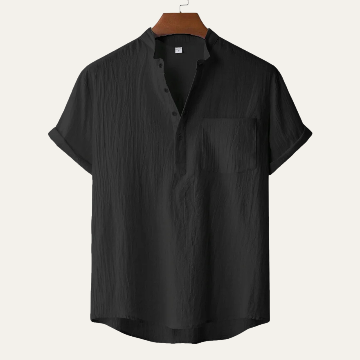 The Regent Men’s Summer Henley Shirt – view 5