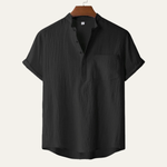 The Regent Men’s Summer Henley Shirt – view 5