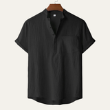 The Regent Men’s Summer Henley Shirt – view 5