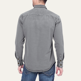 The Millridge Men’s Casual Denim Shirt with Double Pockets – view 3