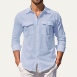 The Hillcrest Ridge Men’s Double Pocket Casual Shirt – view 5