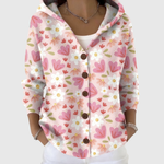 Alannah hooded knit cardigan for women | Ellie Dublin