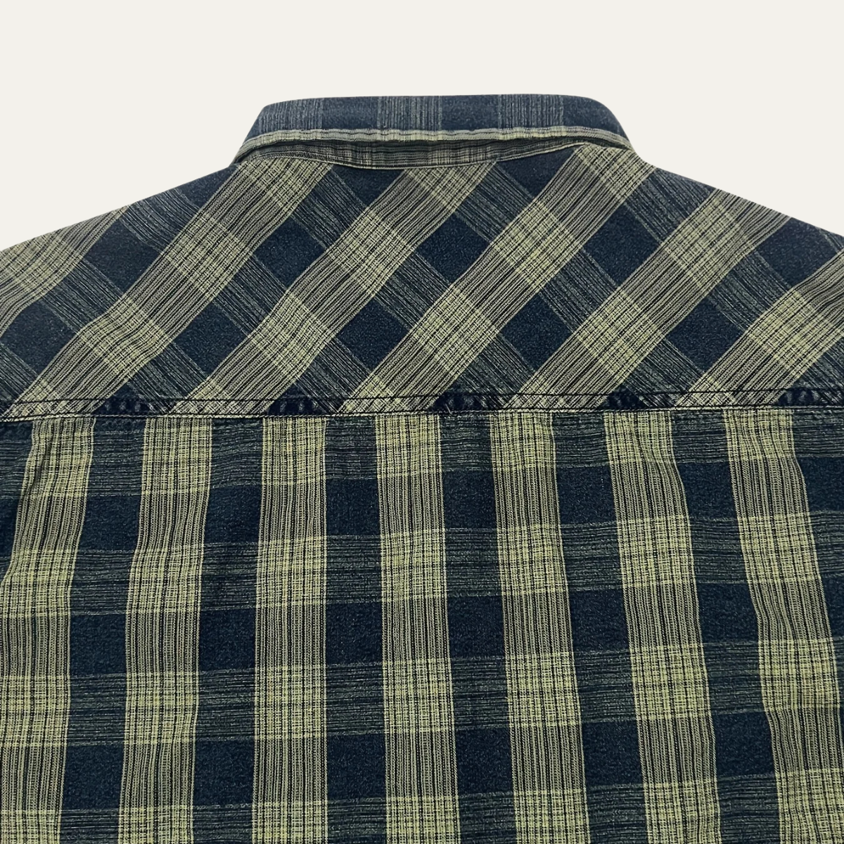The Hawthorne Creek Men’s Vintage Plaid Denim Shirt Jacket – view 7