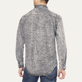 The Windcrest Men’s Casual Button-Up Vintage Denim Shirt – view 3