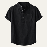 The Hyde Park Men’s Casual Summer Basic Shirt with Chest Pocket
