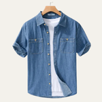 The Silvercrest Ridge Men’s Casual Denim Shirt – view 4