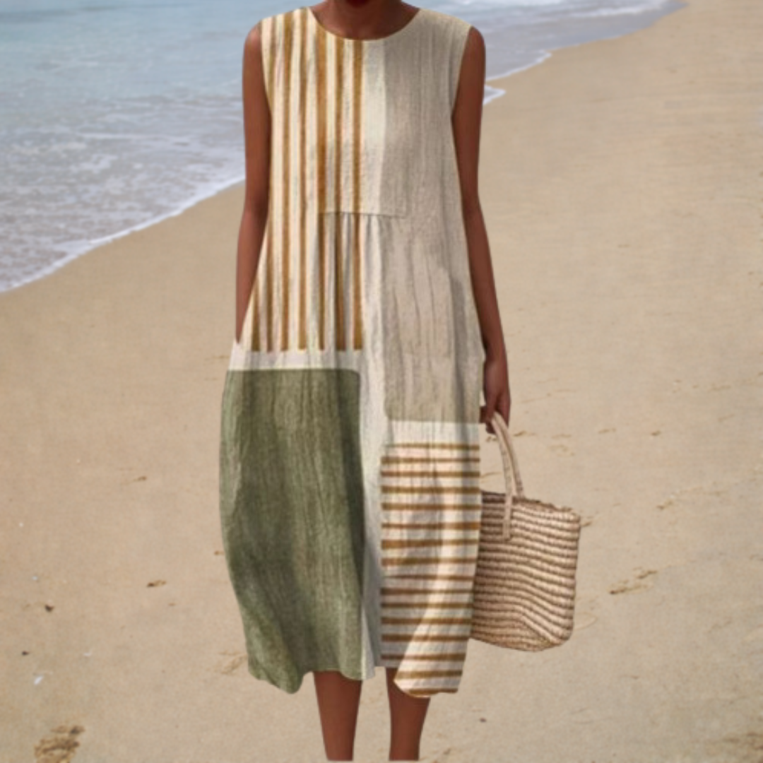 Zélie - Comfortable Sleeveless Summer Dress – view 2