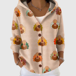 Bronagh hooded knit cardigan for women | Ellie Dublin