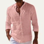 The Willowcrest Park Men's Lightweight Summer Casual Button-Up Shirt – view 2