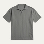 The Brookhurst Men’s Textured Knit Polo Shirt – view 3