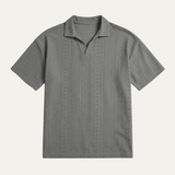 The Brookhurst Men’s Textured Knit Polo Shirt – view 3