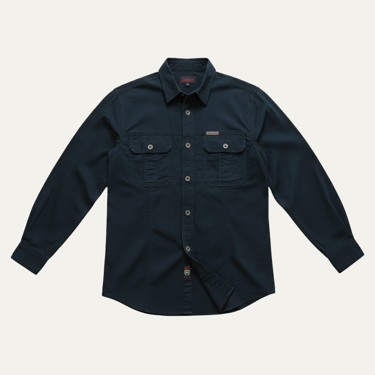 The Cedarfield Men’s Solid Colour Multi Pocket Soft Cargo Shirt – view 5