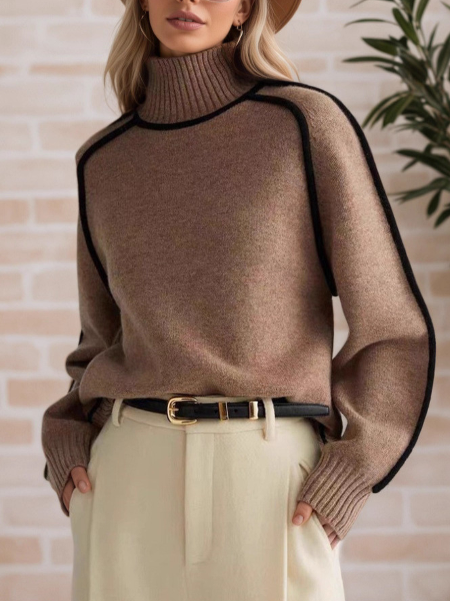 Women's Elegant High-Neck Sweater – view 2