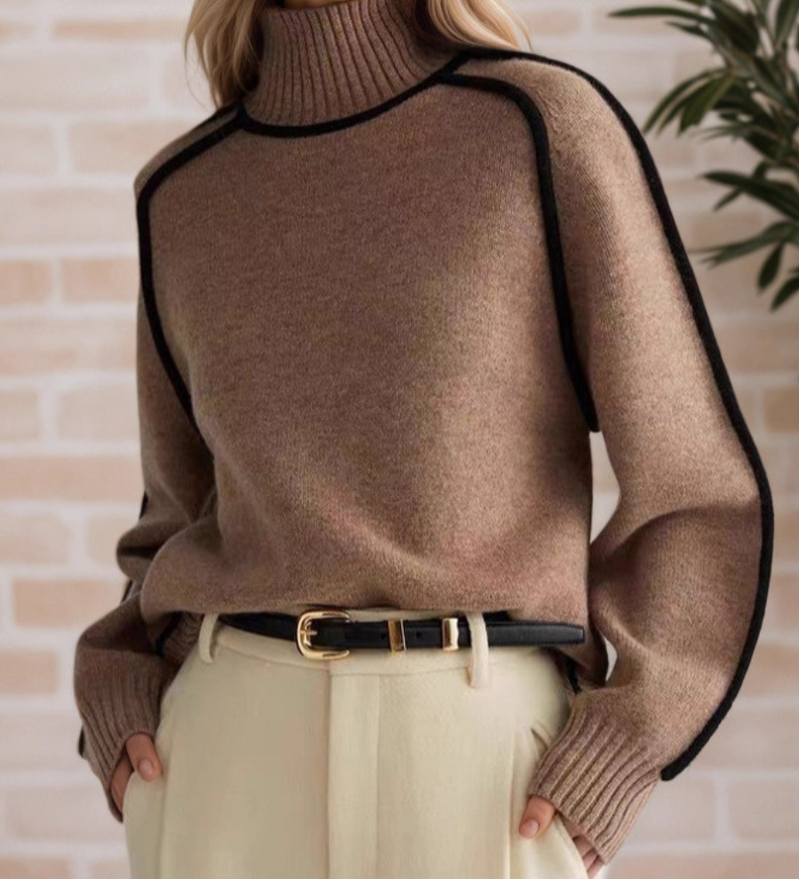 Women's Elegant High-Neck Sweater – view 2