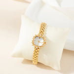 Lana® - Crystal-Accented Gold Watch with Woven Bracelet – view 5