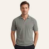 The Brookhurst Men’s Textured Knit Polo Shirt – view 4