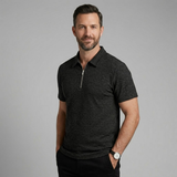 The Ravenswood Men’s Waffle Knit Half Zip Polo Shirt – view 6