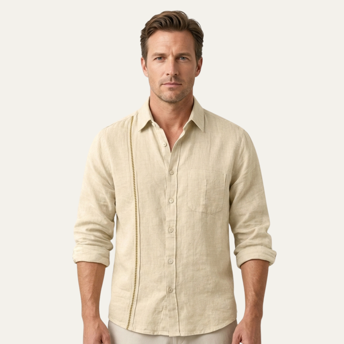 The Ridgehaven Men’s Button-Up Casual Beach Shirt – view 2