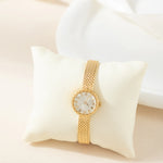 Iris® - Gold Timepiece with Braided Bracelet – view 5