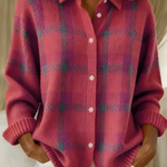 Colette plaid cardigan, third colourway | Ellie Dublin