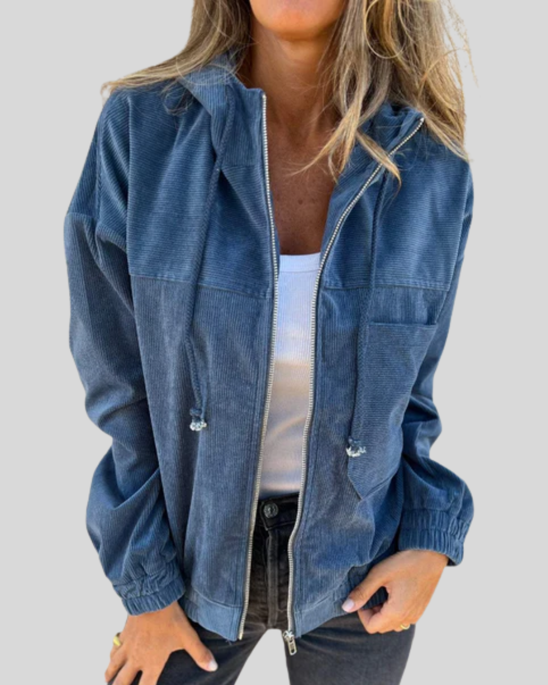 Delphine | Cozy Zip-Up Vest – view 2
