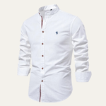 The Biella Men’s Mandarin Collar Smart Casual Button Shirt – view 2