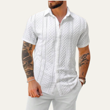 The Ashland Ridge Men’s Summer Textured Button-Up Shirt – view 2