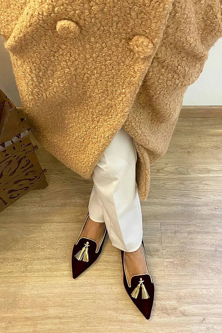 Portia - Bohemian Fringe Loafers – view 5
