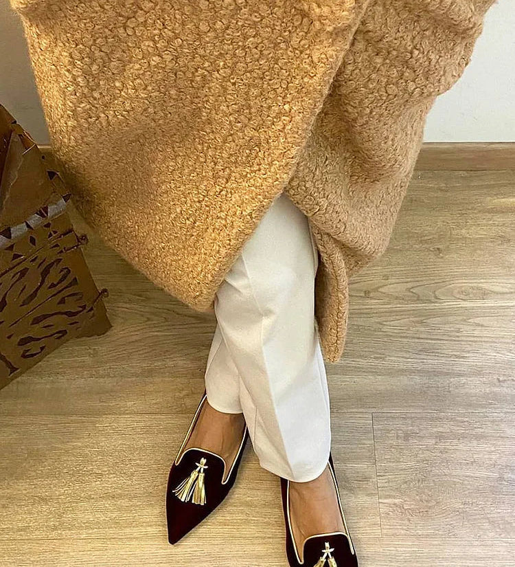 Portia - Bohemian Fringe Loafers – view 5
