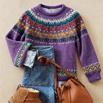 Solva classic vintage knit jumper for women | Ellie Dublin