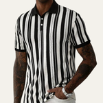 The Hillbrook Men’s Striped Knit Polo Shirt – view 2