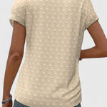 Élodie | Relaxed V-Neck Tee – view 4