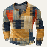 The Bluefield Men’s Textured Patchwork Design Polo Shirt – view 2