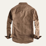 The Hillston Men’s Vintage Washed Utility Casual Shirt Jacket – view 2