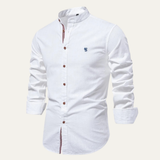 The Biella Men’s Mandarin Collar Smart Casual Button Shirt – view 2