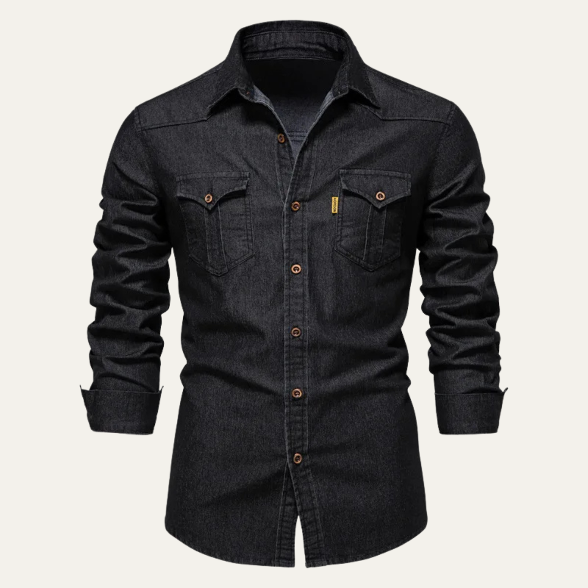 The Roseland Men’s Trendy Slim Fit Stand Collar Shirt – view 6