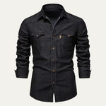 The Roseland Men’s Trendy Slim Fit Stand Collar Shirt – view 6