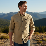 The Ashton Ridge Men’s Solid Colour Multi Pocket Cargo Shirt – view 12