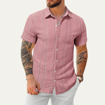 The Timberlake Ridge Men’s Casual Textured Button-Up Shirt – view 2