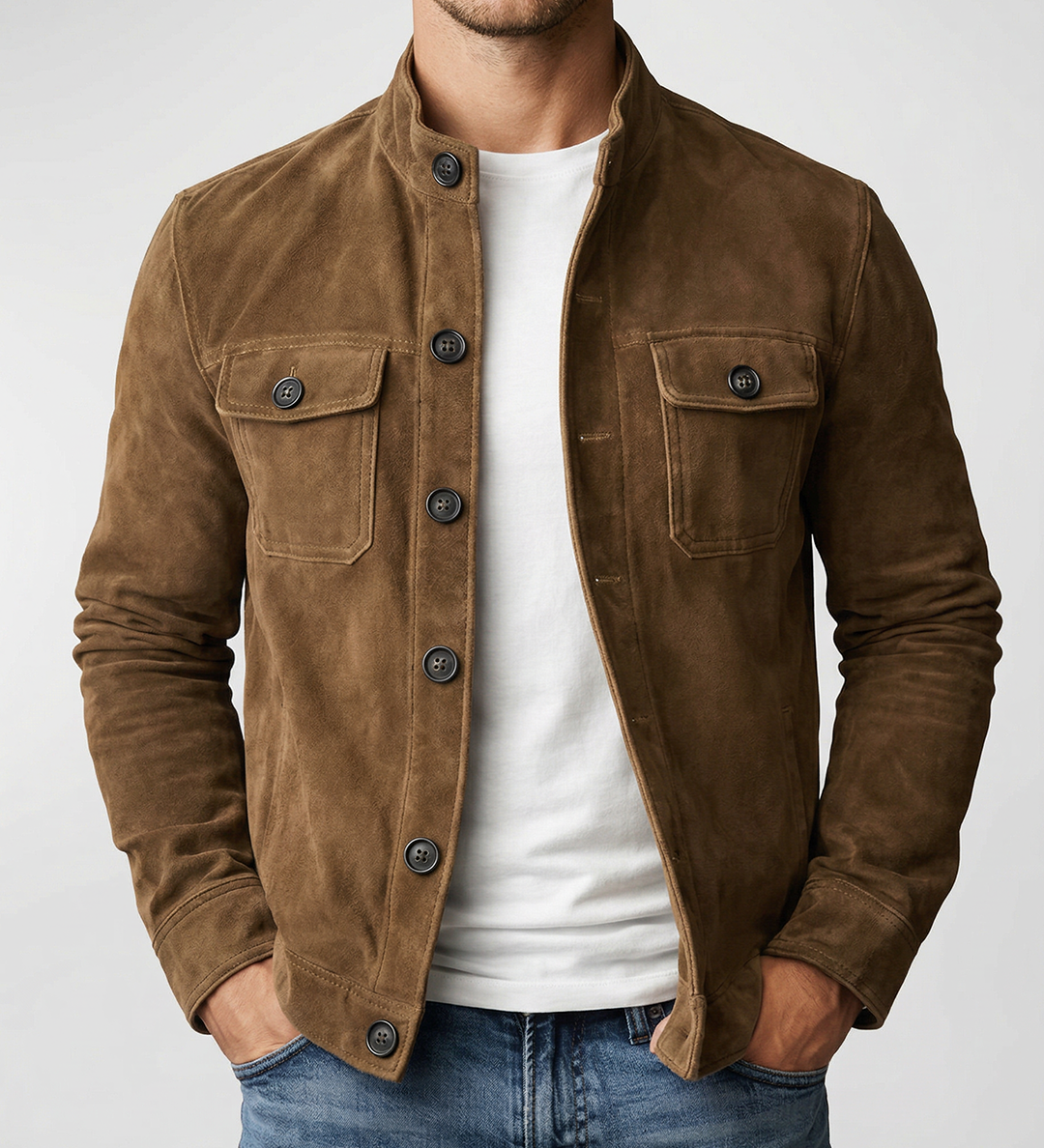 Arthur - Classic Jacket with Button Details – view 2