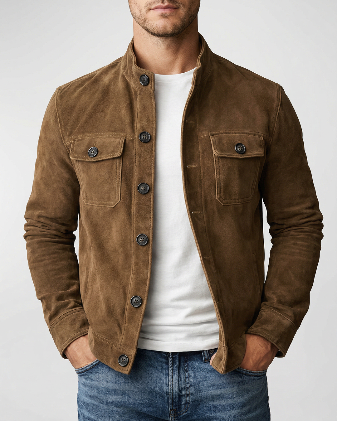 Arthur - Classic Jacket with Button Details – view 2