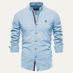 The Oakrun Men’s Slim Fit Stand Collar Business Shirt – view 2